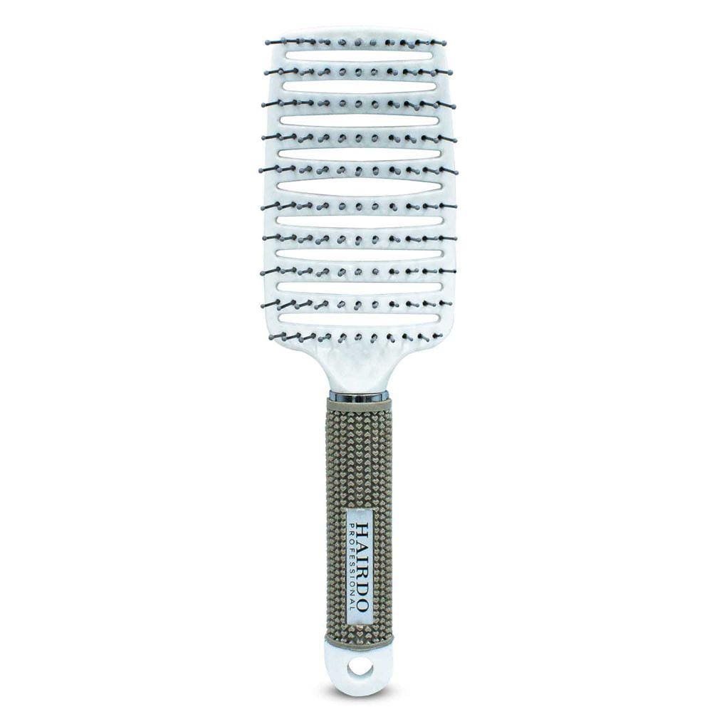 Escova Raquete Vazada Curva Desembaraça Cabelos