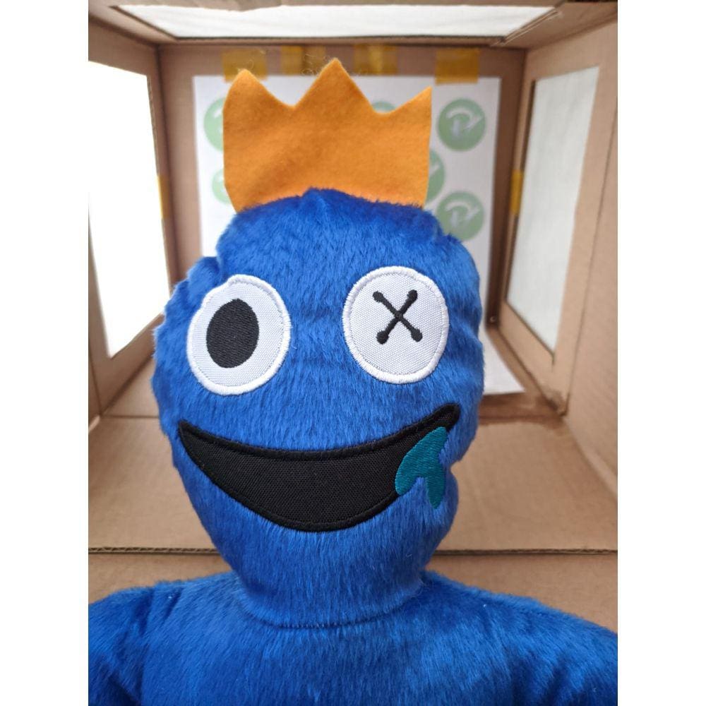 Roblox Pelúcia Azul Boneco Babão Rainbow Brinquedo Friend Original