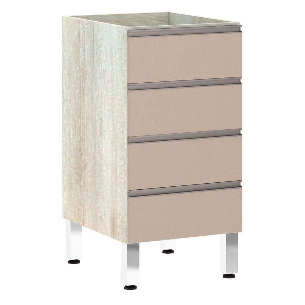 Balcão Sem Tampo 40cm Luci Legno Crem e Connect