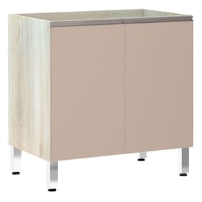 Balcão Sem Tampo 80cm Luci Legno Crem e Connect