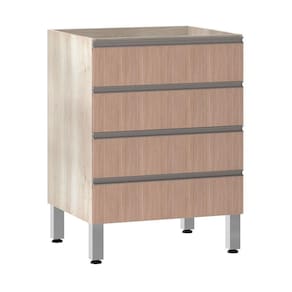 Balcão Sem Tampo 60cm Luci Legno Crem e Cumaru