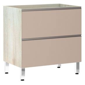 Balcão Sem Tampo 80cm Misto Basculante Luci Legno Crem e Connect