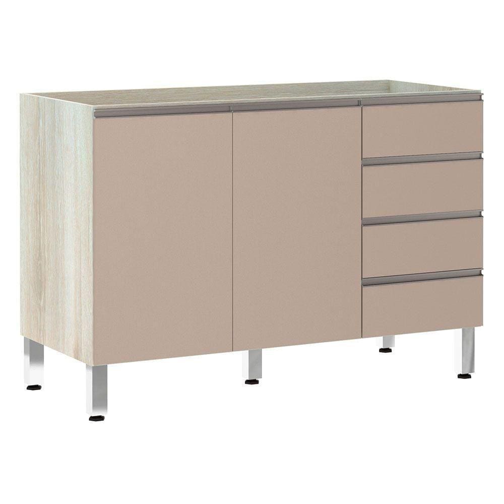 Balcão De Pia Sem Tamp 120cm E Luci Legno Crem e Connect