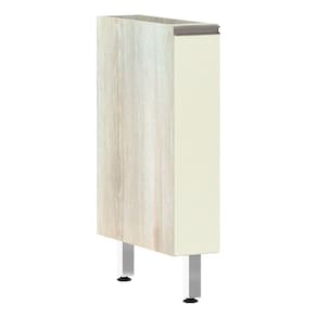 Balcão Sem Tampo 15cm Luci Legno Crem e Kashmir