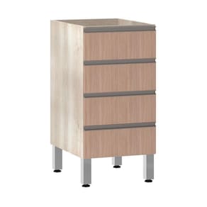 Balcão Sem Tampo 40cm Luci Legno Crem e Cumaru