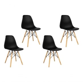 Kit 4 Cadeiras Charles Eames Eiffel Confortavel