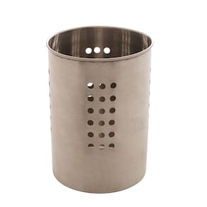 Porta Talheres de Aço Inox Prime 17x12cm Lyor