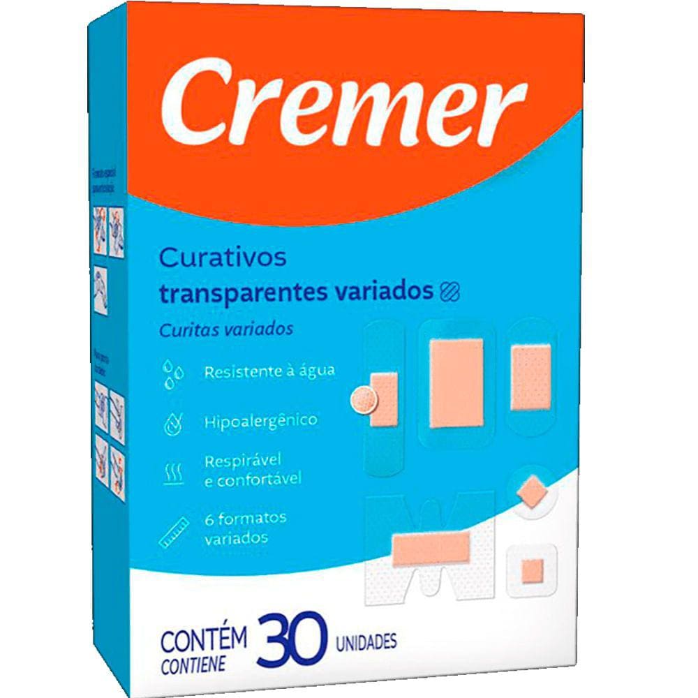 Curativo Cremer Variados Com 30 Unidades