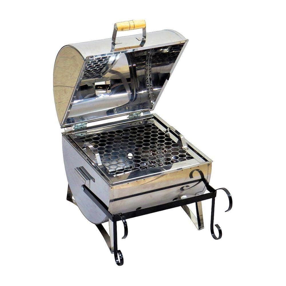 Churrasqueira Náutica Bafinho Com Grelha Aço Inox 34x30x30cm