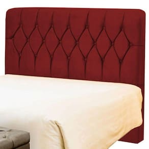 Cabeceira King 195cm Capitone Istambul Dobuê Vermelho