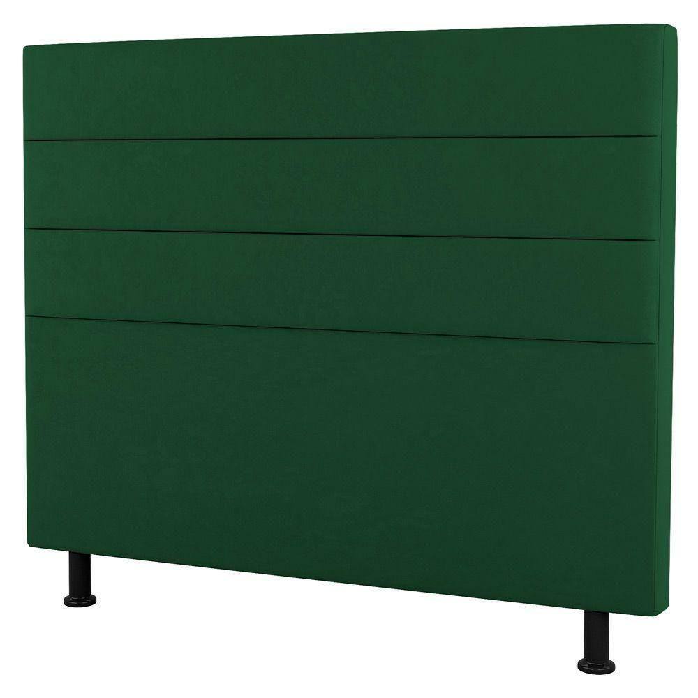Cabeceira Casal Queen Size Malik 160cm Suede Verde