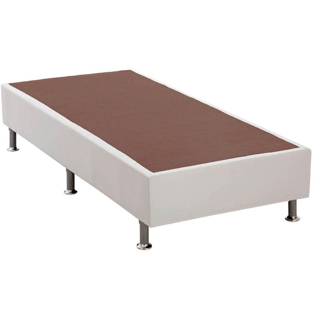Base Cama Box Solteiro 25x88x188 Cor Branco