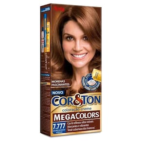 Tintura Creme Cor & Ton Megacolors Louro Marrom Intenso 7.777