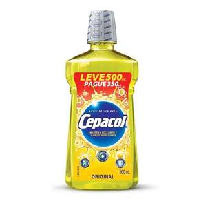 Antisséptico Bucal Cepacol Tradicional Leve 500ml Pague 350ml