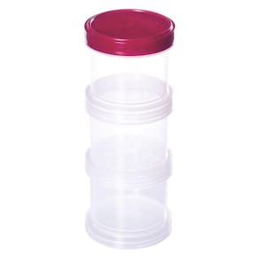 Organizador porta temperos com tampa rosca 3 peças 150ml vinho floral Plasutil ref.14848