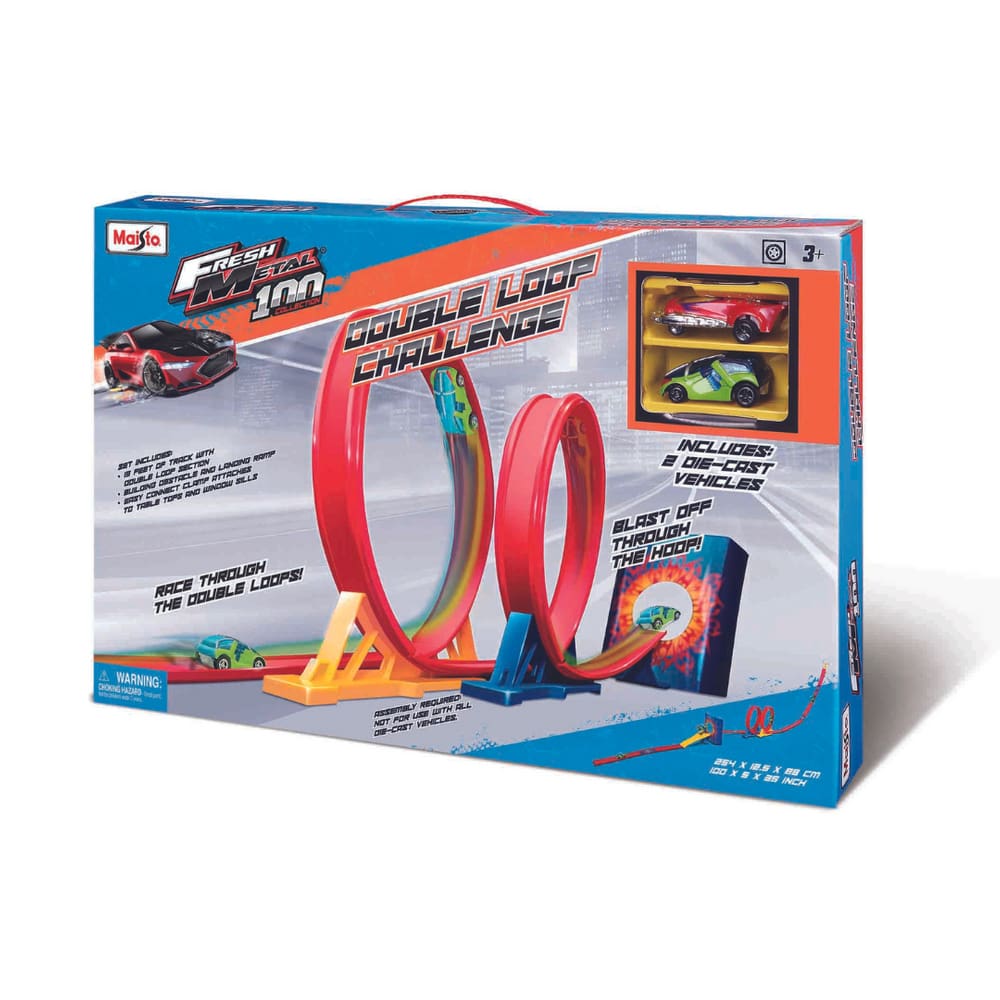 Pista Duplo Looping- Fresh Metal - Maisto