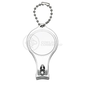 Kit 10 Cortador Unha C/ Lixa Inox Abridor Garrafa Chaveiro