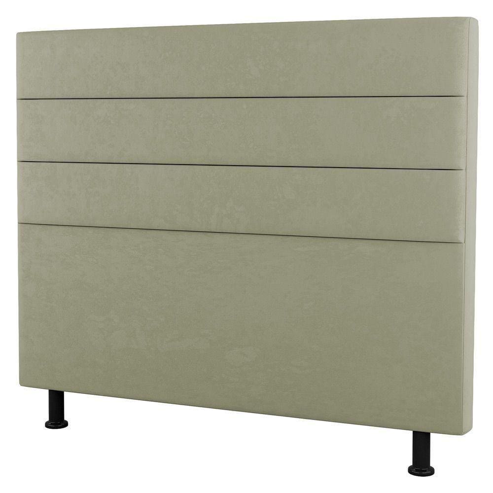 Cabeceira Casal Queen Size Malik 160cm Sintético Bege