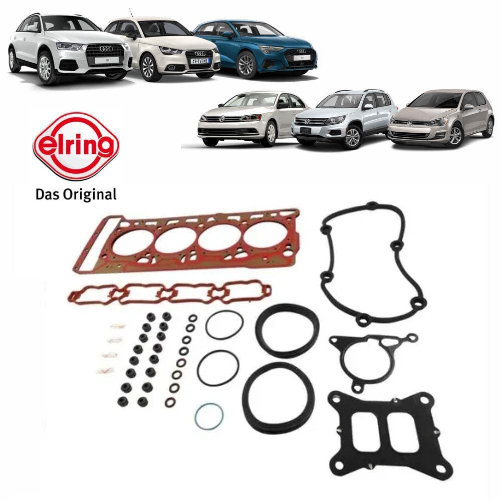 Jogo De Juntas Superior C/ Retentores Audi/Vw A1/A3/Q3/Tt/Golf/Jetta/Passat/Tiguan 1.8/2.0 16V Tfsi/Tsi 2014 A 2018 313201/Sku1641