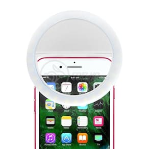 Anel De Luz Selfie Mini Ring Light Android E Ios Branco