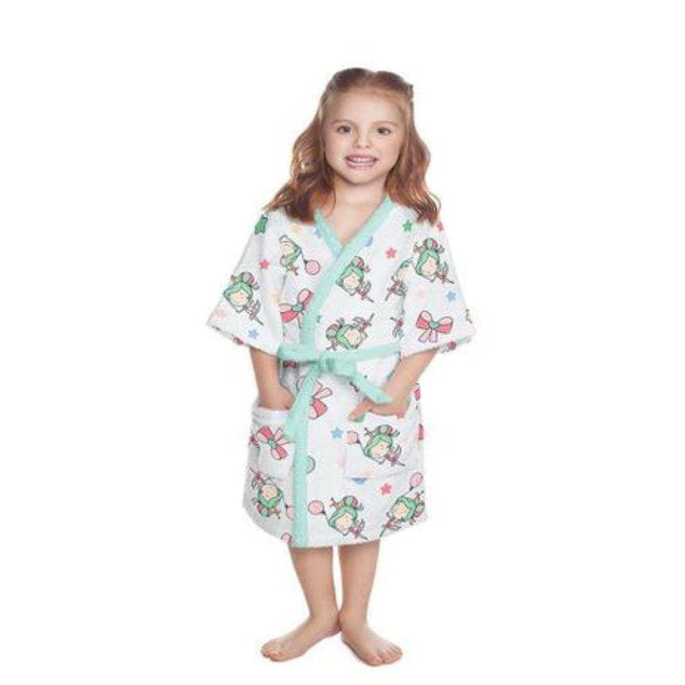 Roupão Infantil Felpudo Ballet Encantado Tamanho PP Lepper - PP - Branco