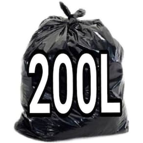 Saco De Lixo Preto 200 Litros 100 Unid Resistente Fabrica