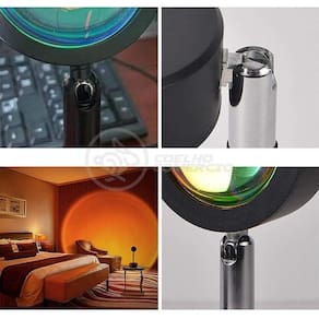 Projetor Mini Ring Light Sunset Tik Tok Usb Pôr Do Sol Nº4