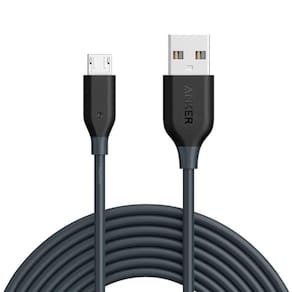 Cabo Anker Powerline Micro Usb Android | 3 Metros Cinza