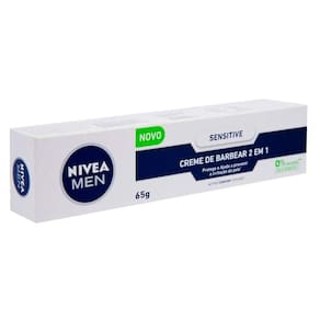 Creme de Barbear 2 em 1 NIVEA Men Sensitive 65g