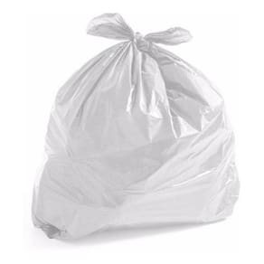 Saco De Lixo 100 Litros Branco Comum 100 Unidades