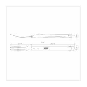 Garfo Trinchante Tramontina Churrasco Inox 47,1 Cm