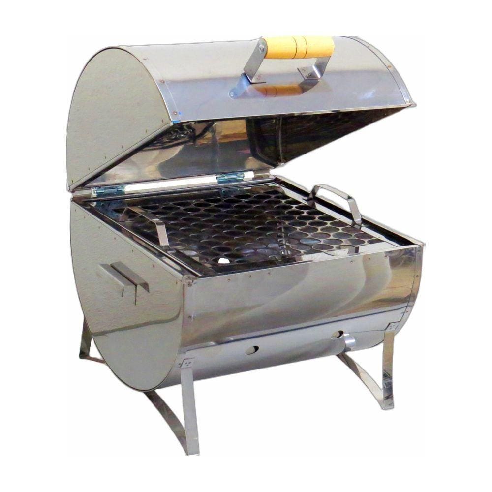 Churrasqueira Bafinho Aço Inox Grelha 34x30x30cm