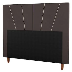 Cabeceira Casal Queen Size 160cm Suede Marrom