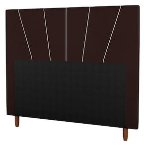 Cabeceira Casal Queen Size 160cm Linho Marrom