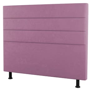 Cabeceira Casal King Size Malik 195cm Suede Rosa