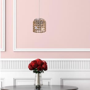 Pendente Milano Cristal Redondo 1 Lâmpada G9 Bronzearte