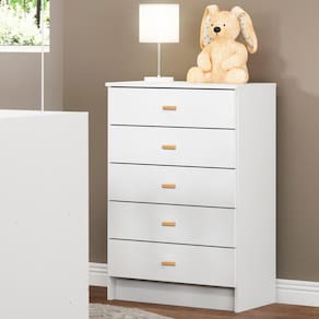 Cômoda 5 Gavetas BB-120 Ditália Móveis Branco
