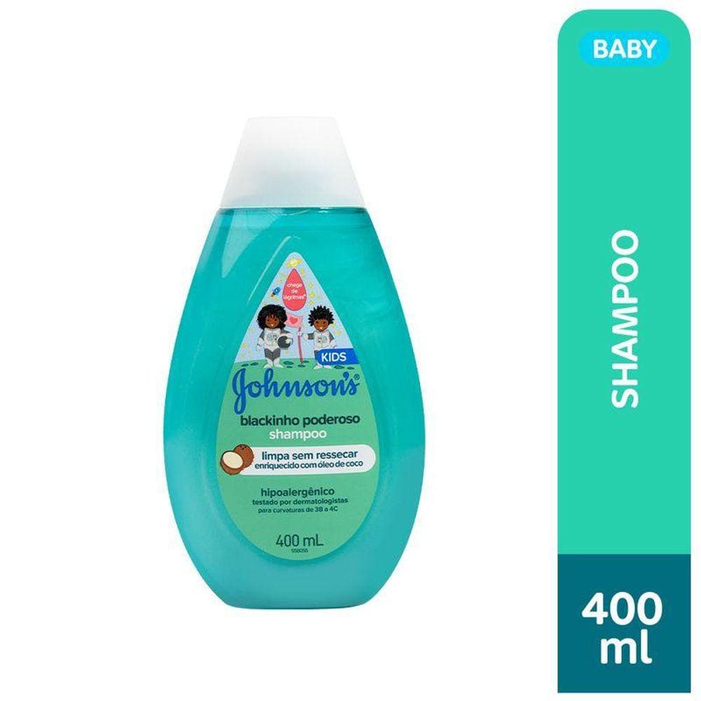 Shampoo Infantil Johnson`s Baby Blackinho Poderoso 400ml