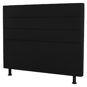 Cabeceira Casal King Size Malik 195cm Sintético Preto
