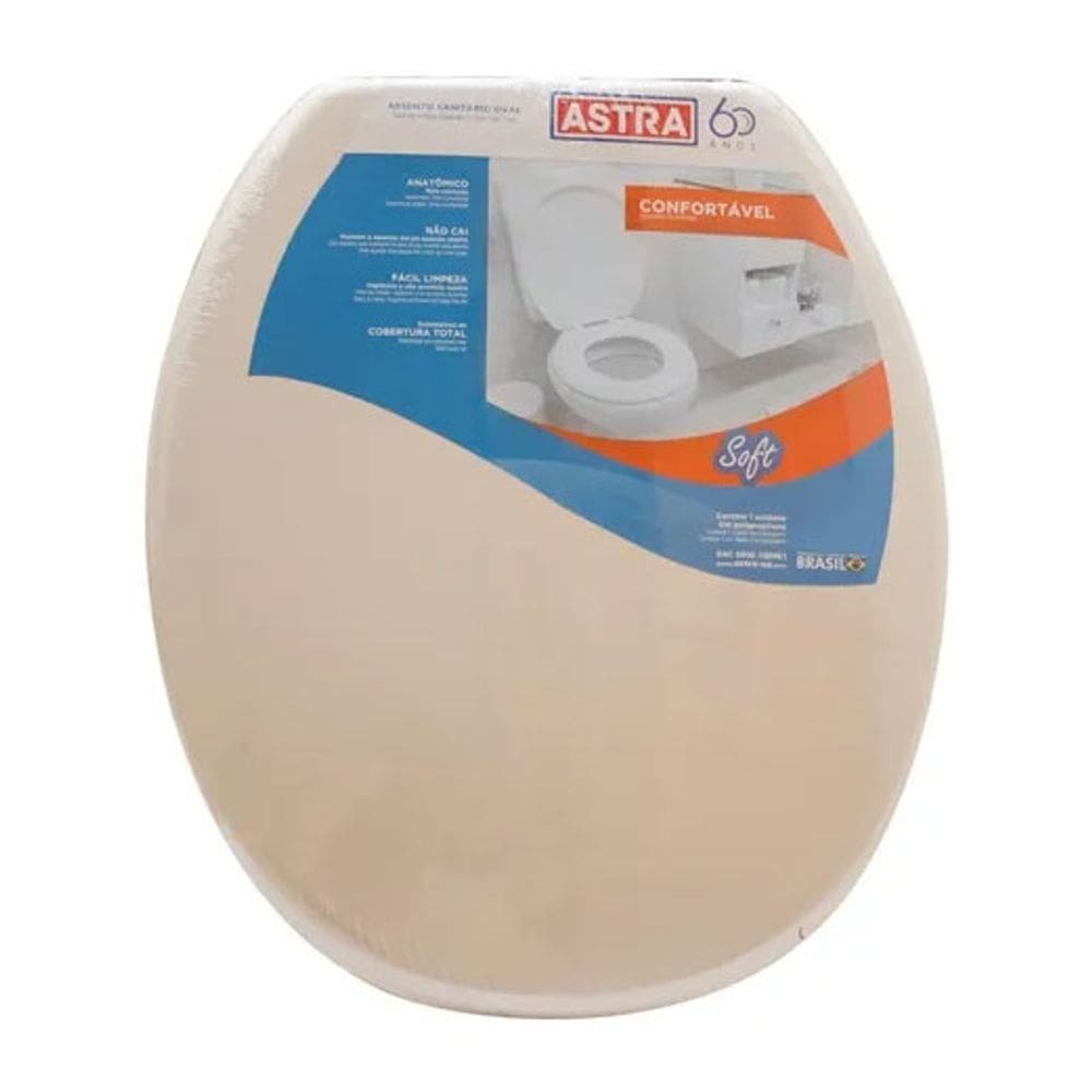 Assento Sanitário Universal Bege - Astra