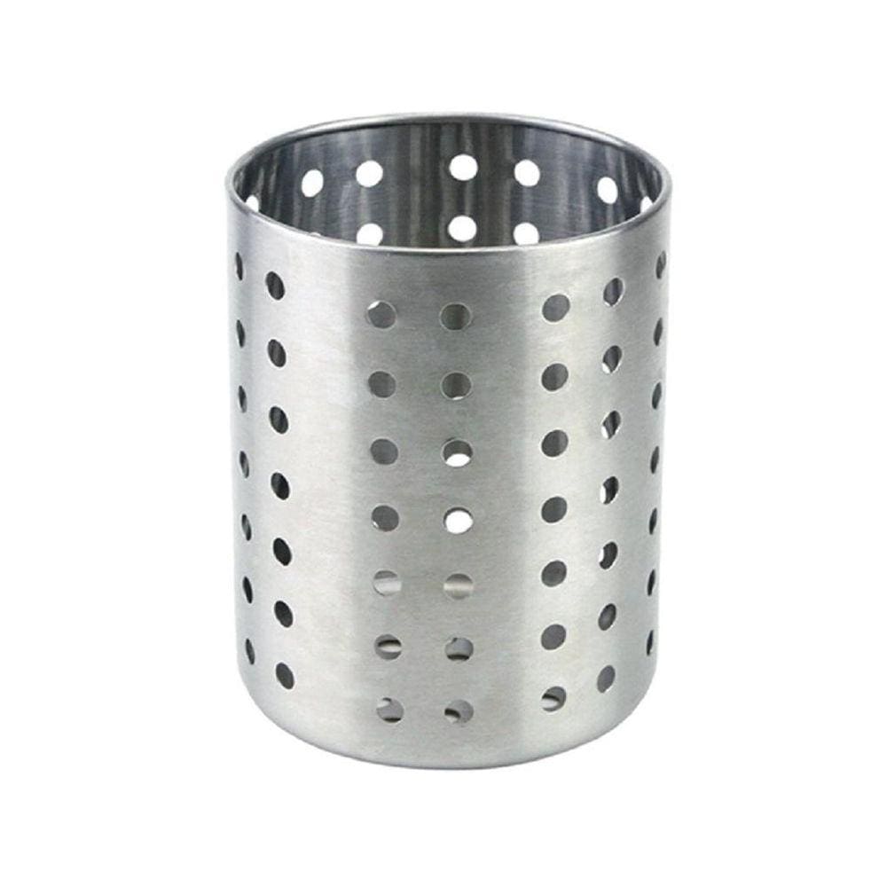Porta Talheres Inox Escorredor Aço Inox Vazado Cozinha