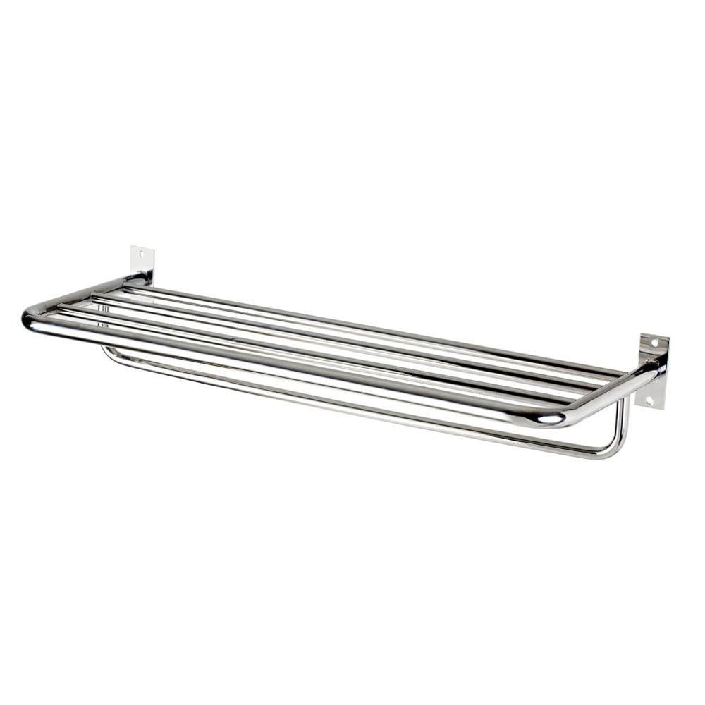 Toalheiro de Banho Banheiro Hotelaria Triplo 63,1cm Tessalia em Aço Inox Polido Brilhante  Stainless TE9993