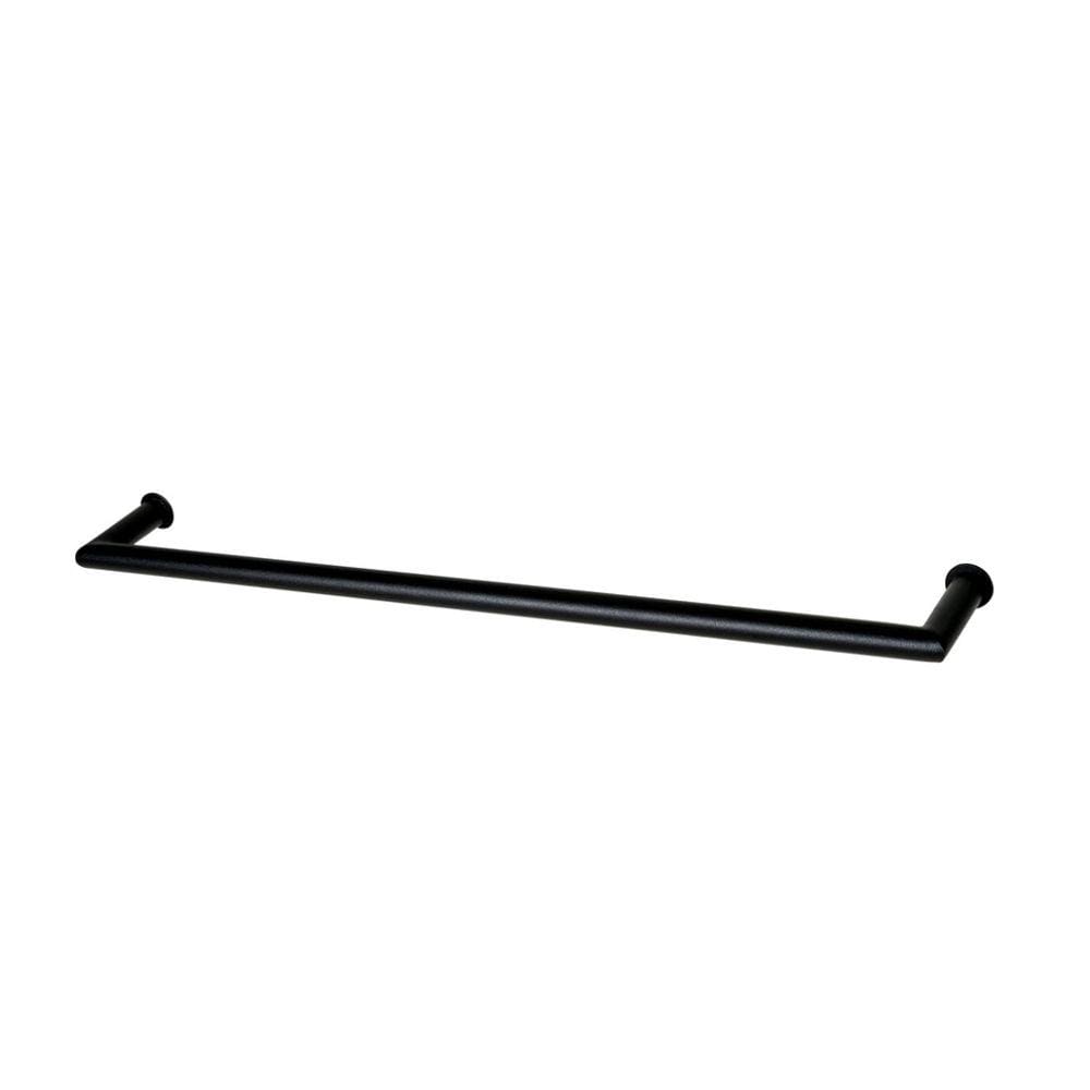 Porta Toalha Toalheiro de Banho Banheiro 60cm em Aço Inox Black Matte Linha Tessália  Stainless  BLK503032