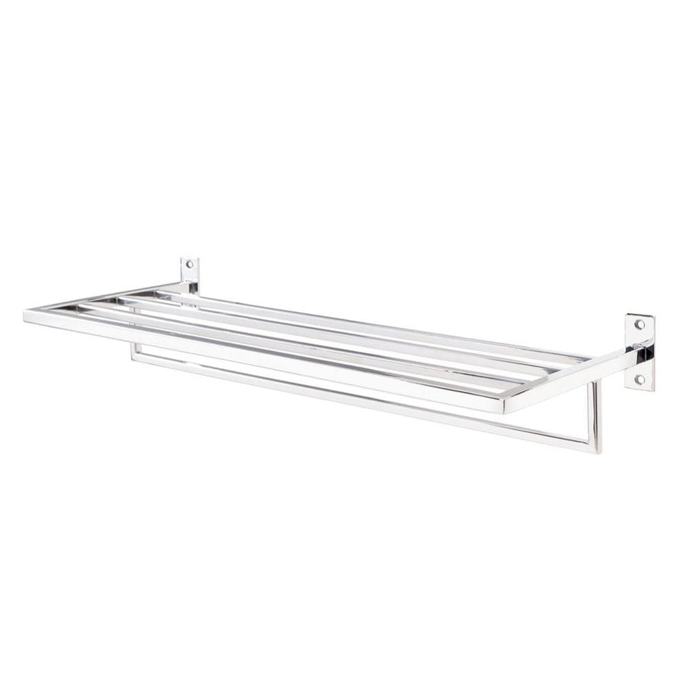 Toalheiro de Banho Banheiro Hotelaria Triplo 63,1cm Larissa em Aço Inox Polido Brilhante  Stainless LA502923