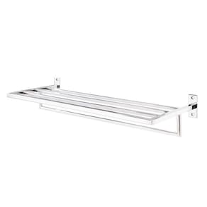 Toalheiro de Banho Banheiro Hotelaria Triplo 63,1cm Larissa em Aço Inox Polido Brilhante  Stainless LA502923