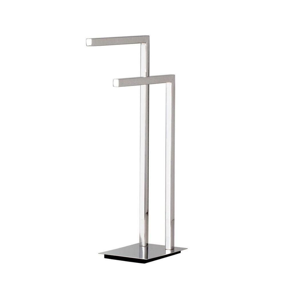 Toalheiro Duplo Pia Bancada Lavabo Porta Toalhas 32cm Banheiro Aço Inox Polido Linha Larissa  Stainless LA502863