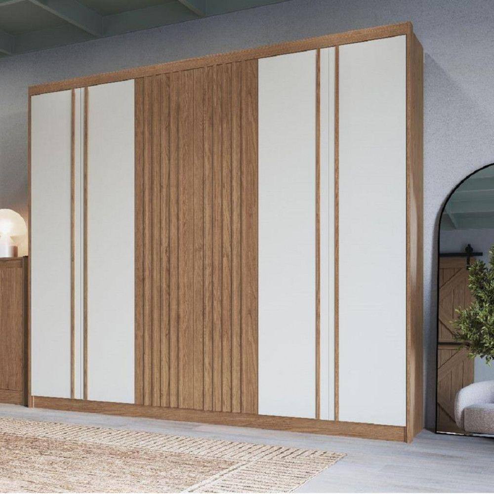 Guarda Roupa 6 Portas 3 Gavetas Florence Móveis Castro