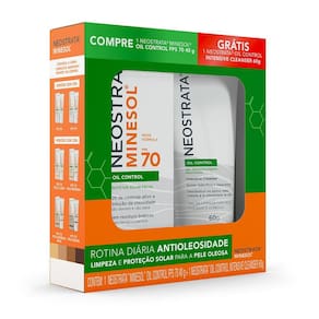 Kit Protetor Solar Neostrata Minesol Gel de Limpeza + Protetor Solar FPS70 40gr