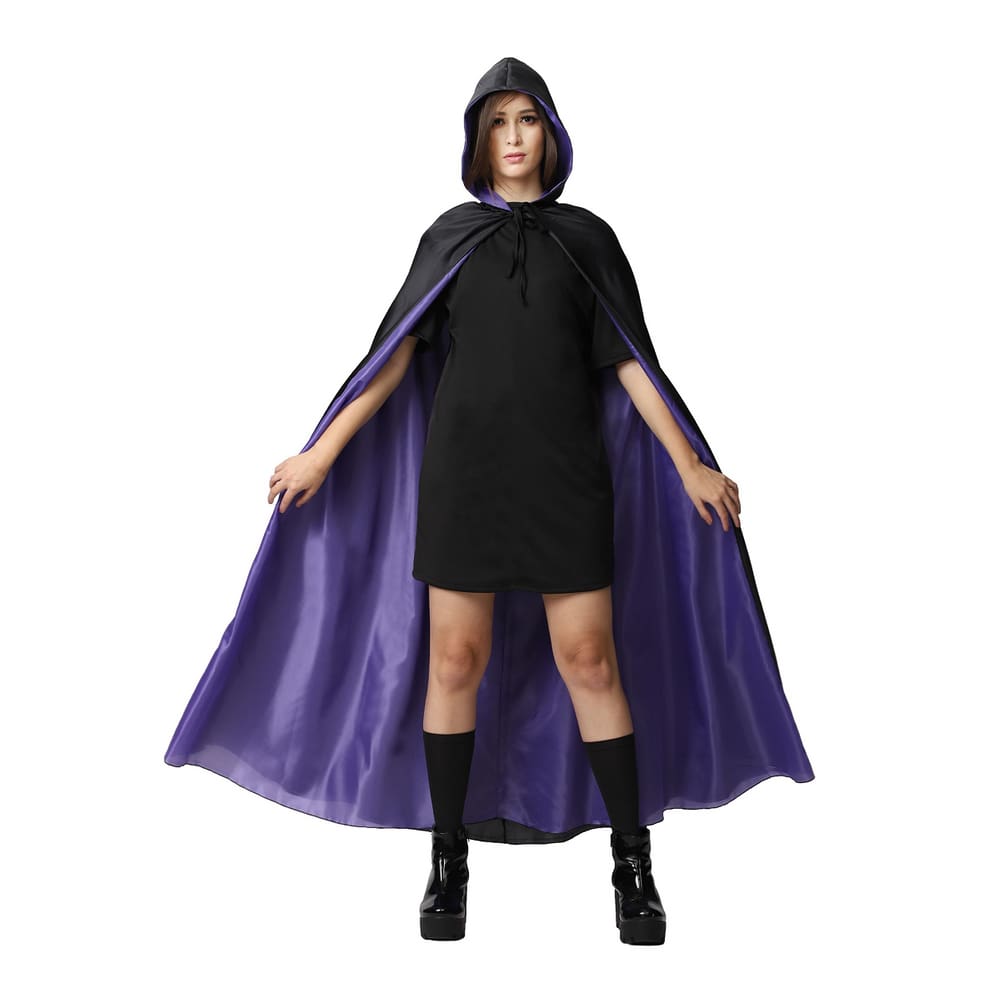 Fantasia Vampira Prata Vestido Infantil com Capa - Halloween