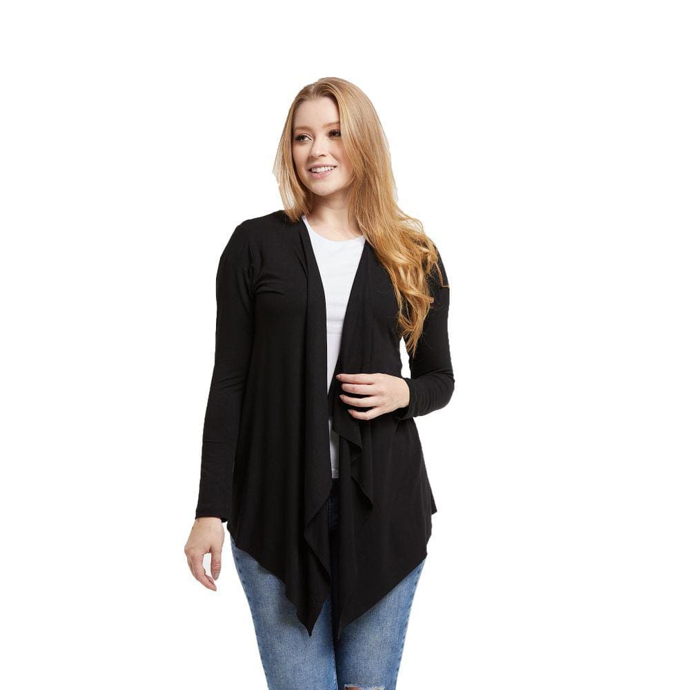 Cardigan Feminino Casaco Kimono Com Bico Manga Longa